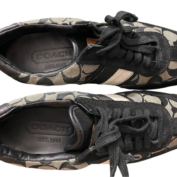Coach Men’s Monogram Canvas Bruce Sneakers in 8 - Picture 9 of 13
